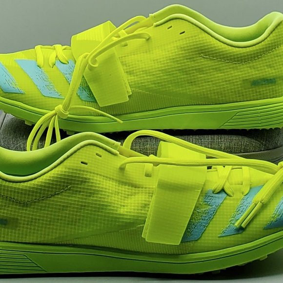 Adidas Adizero Triple Jump Track & Field Shoes Men's Size 11.5 FW2242 Yellow - Picture 1 of 9